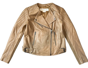 Treasure & Bond women’s genuine distressed leather moto jacket S