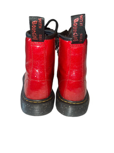 Dr Marten Air Wair girls glitter combat boots 1