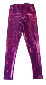 Pixie Lane girls hi shine glitter leggings 8