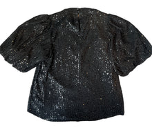 THML women’s sequin bubble sleeve blouse XS NEW