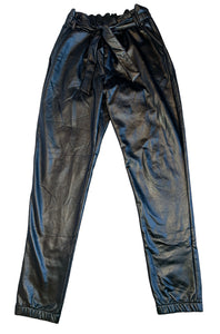 MIA New York big girls faux leather paper bag jogger pants XL(14-16)