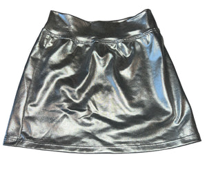 Random Hearts girls metallic mini skirt with felt heart 4