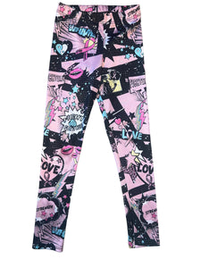 Pixie Lane girls limited edition Pixie Goes Pink for breast cancer leggings 5