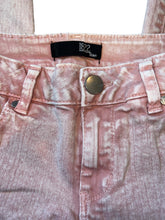 1822 Denim junior women’s acid wash pink straight leg boyfriend jeans 00/24
