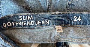 J Crew women’s Slim Boyfriend ankle jeans 24
