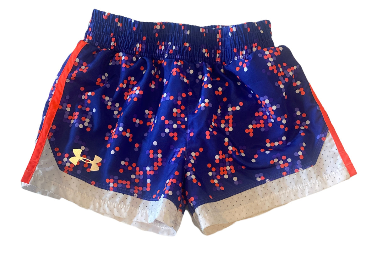 Under Armour girls dot pattern athletic running shorts 5 – Makenna's Threads