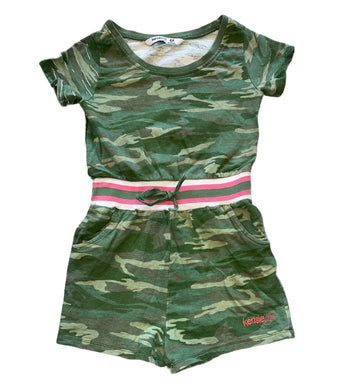 Kensie Girl camouflage tee shirt romper with pockets 6x