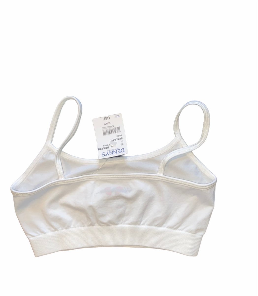 Heartbreaker girls cami sports bra white OS(7-14) NEW – Makenna's