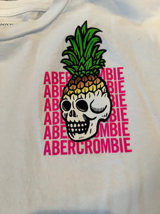 Abercrombie boys skull pineapple graphic tee 9-10