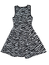 Milly Minis girls scuba knit zebra dress 12