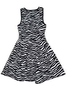 Milly Minis girls scuba knit zebra dress 12
