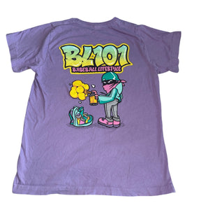 Baseball Lifestyle 101 boys graffiti graphic tee youth L