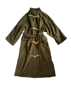 Free People women’s long Alma Duffle Coat in Beech XS NEW