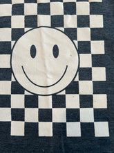 Vintage Havana girls checkered happy face cutout sweatshirt L(14)