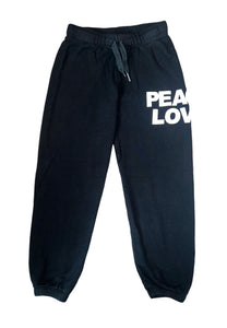 Flowers By Zoe girls Peace Love sweatpants M(8)