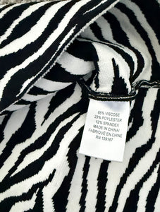 Milly Minis girls scuba knit zebra dress 12
