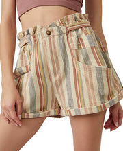 Free People women’s Topanga cuff shorts in Tea Combo XS