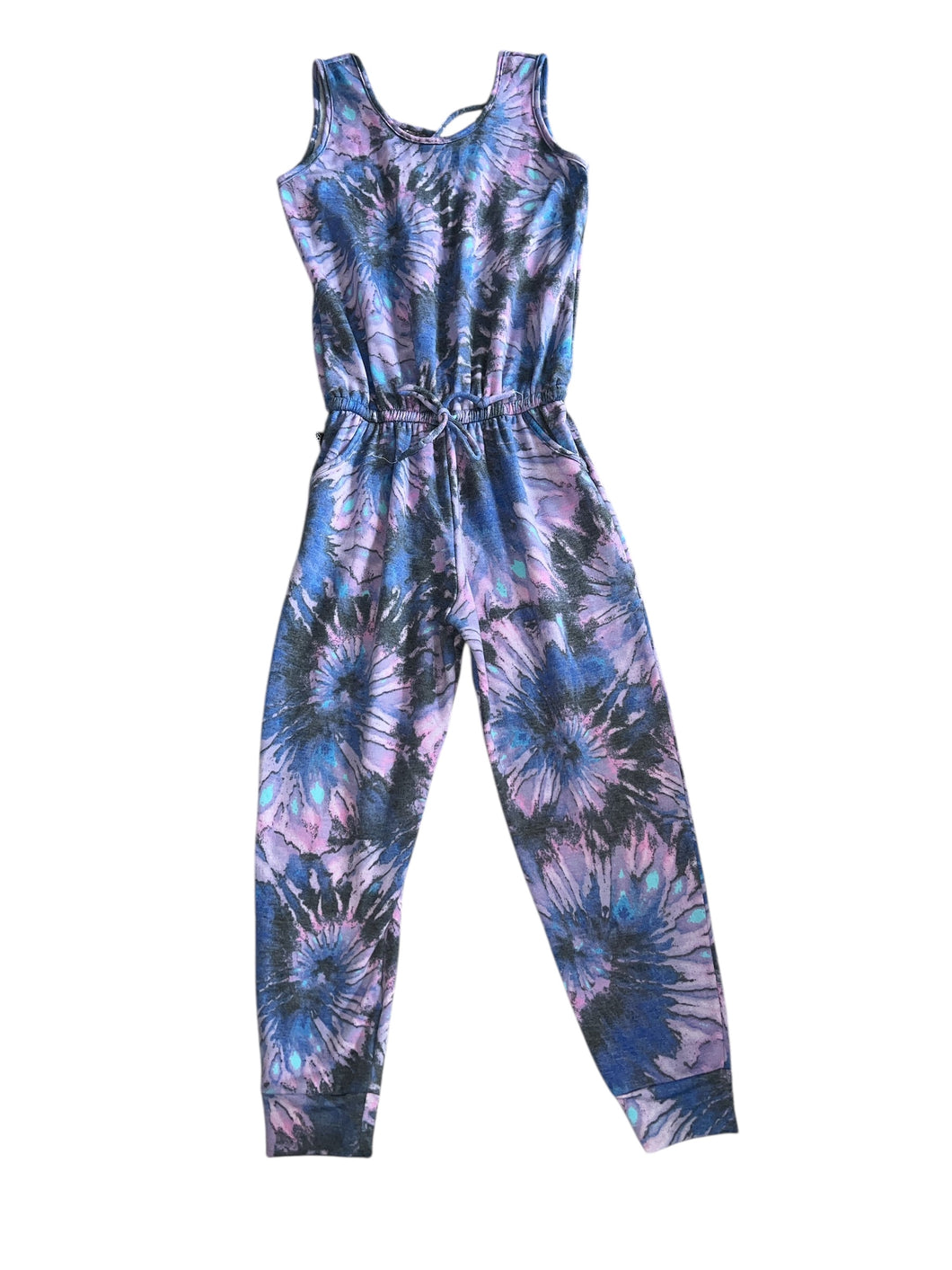 Pixie Lane girls tie dye sleeveless jumpsuit 8