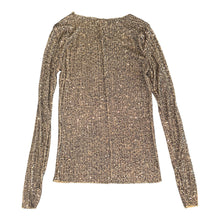 Free People Intimately women’s Gold Rush long sleeve sequin top XS