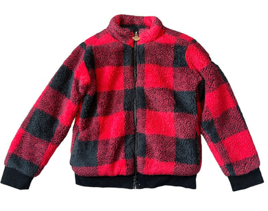 Appaman Kids Buffalo check fleece jacket 8