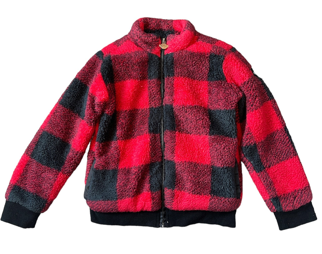 Appaman Kids Buffalo check fleece jacket 8