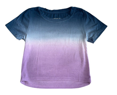 Katie J NYC junior women’s Livi ribbed cropped dip dye tee XS