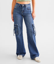 Risen women’s high rise wide leg cargo buckle jeans 25 (read description)