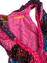 Oliphant women’s ruffle v-neck maxi dress in pink basel XS