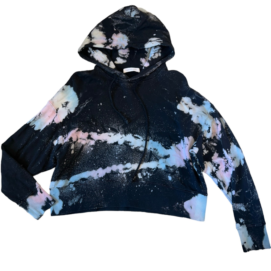 Daydreamer women’s color pop tie dye shrunken hoodie S