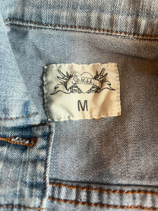 So Nikki girls cropped denim vest M(10)