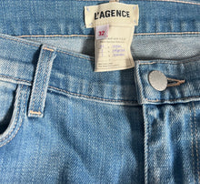 L’Agence women’s Sada hi rise cropped slim jeans in Atlantic 32