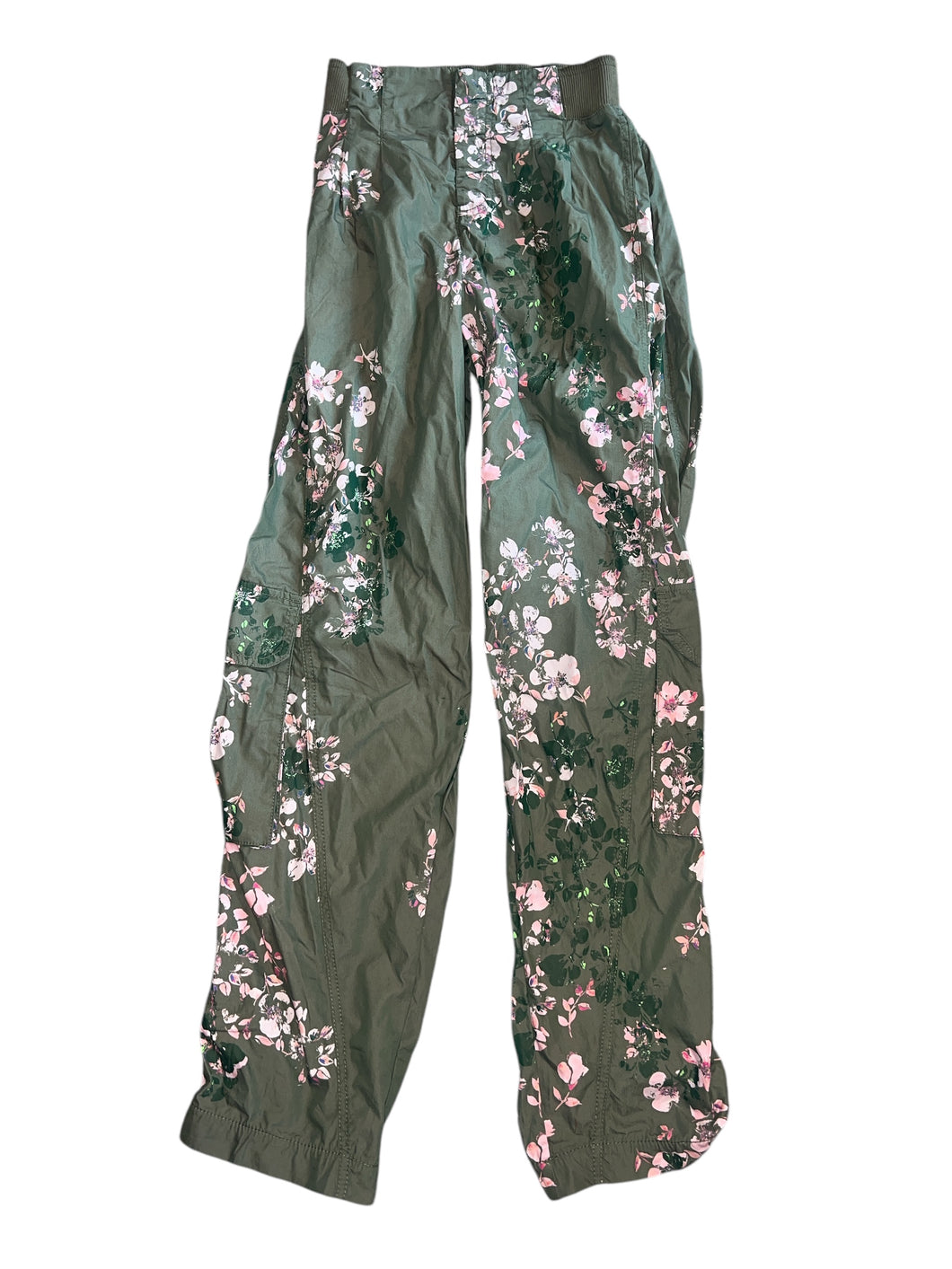 Free People Movement women’s Mesmerize Me floral printed cargo pants XS NEW