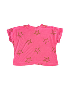 Vintage Havana girls cuffed sleeve star graphic tee M(10-12)