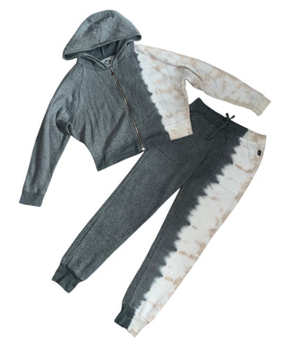 T2 Love girls 2pc fleece zip hoodie & jogger set 12