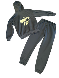 White Fox DUPE hoodie & sweatpants set M (runs smaller)