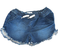 Hudson girls pull-on denim prairie shorts S(7)