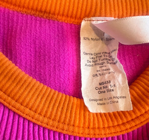 Malibu Sugar Junior/Women’s contrast cropped tank ONE SIZE