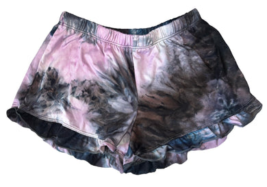 Pixie Lane girls scalloped tie dye lounge shorts 7