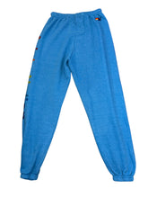 Aviator Nation unisex neon blue logo sweatpants L