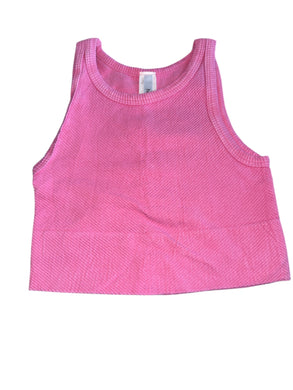 Nikibiki women’s cropped chevron tank top ONE SIZE