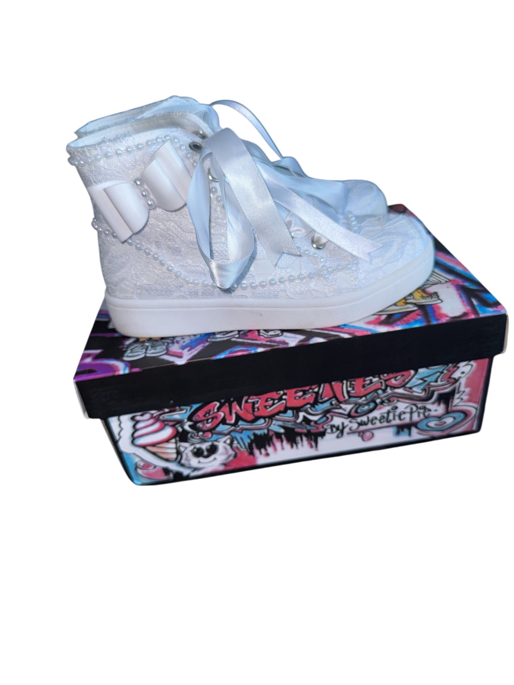 Sweetie Pie girls Raya hi top embellished sneakers 13