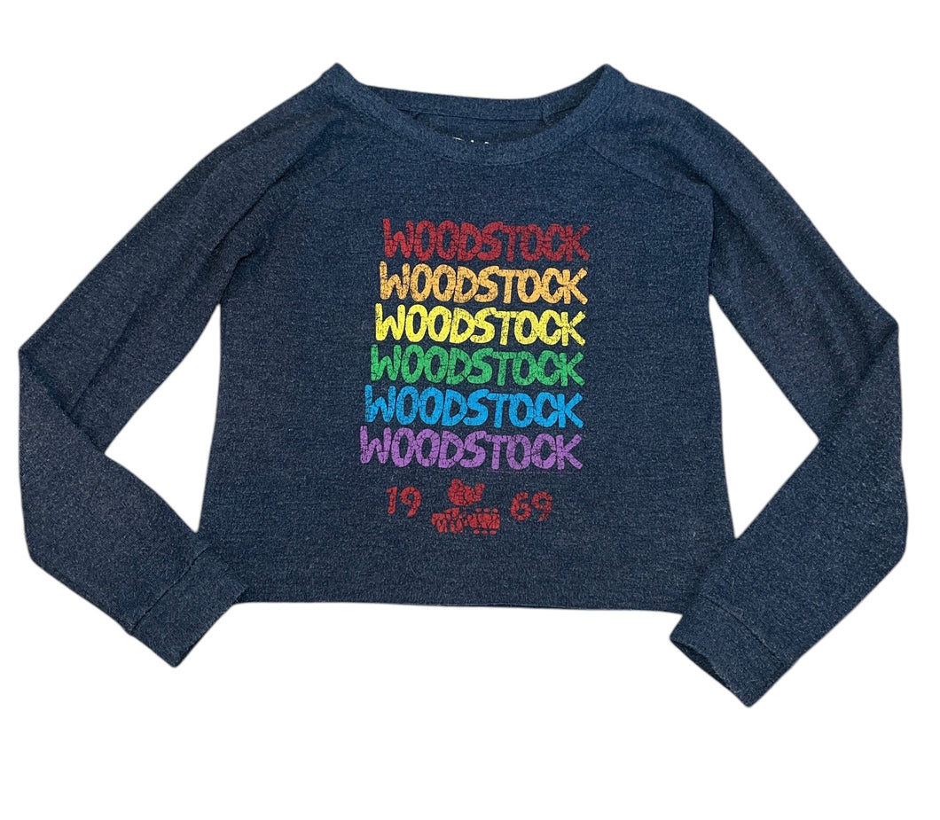 Chaser Brand girls Woodstock 1969 cozy knit pullover 10