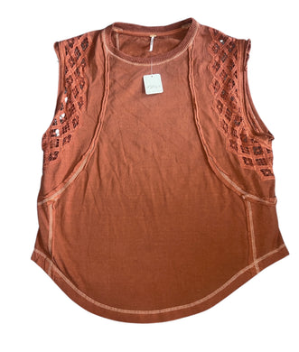 Free People women’s Table For Two oversized tunic tank XS NEW