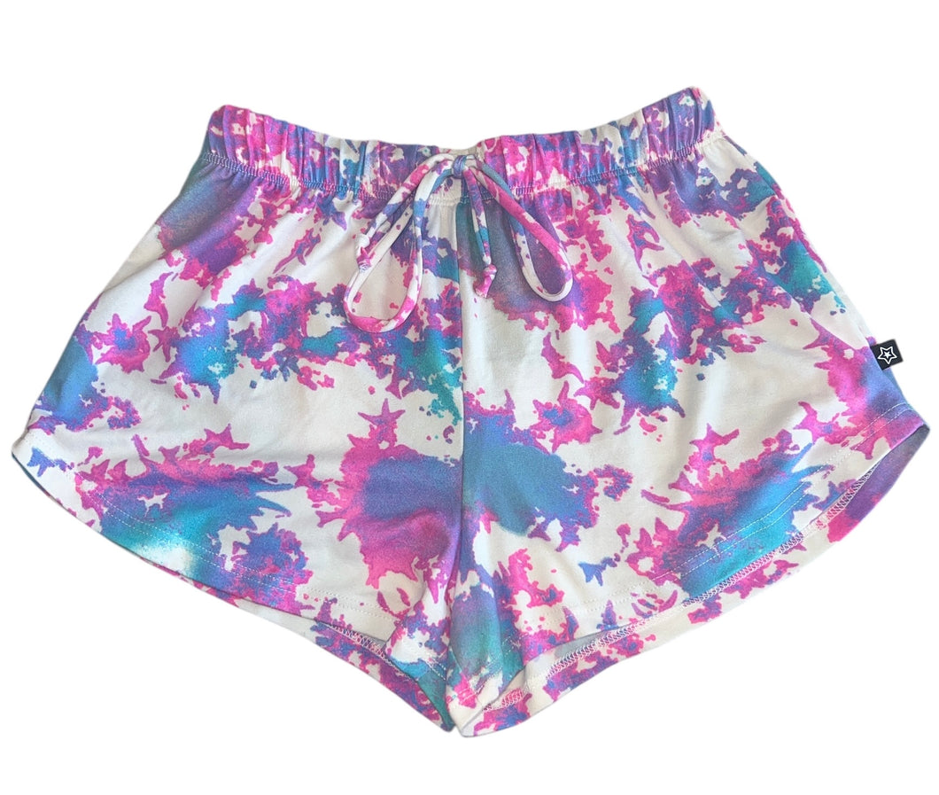 Pixie Lane girls tie dye lounge shorts 9-10