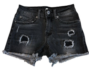 7 For All Mankind girls ripped cutoff jean shorts 10