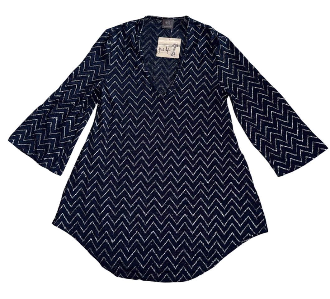 Elif for Jordan Taylor women’s chevron knit coverup S-M NEW