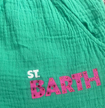 Vintage Havana girls 2pc St Barth gauze button down & shorts set L(14)