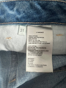 L’Agence women’s Milana low rise straight jeans in Clemente 31