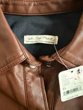 Free People Easy Rider faux leather shacket XS NEW