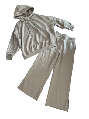 Social Threads x Risen Jeans women’s 2pc wide leg sweatpants hoodie set S